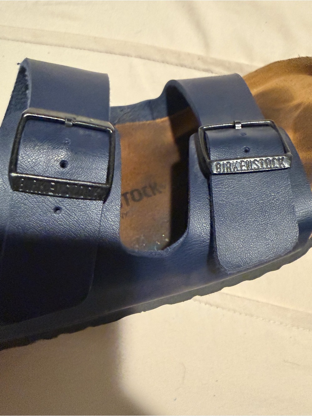 Birkenstock Arizona Navy Blue Double Strap Sandals - Picture 7 of 7